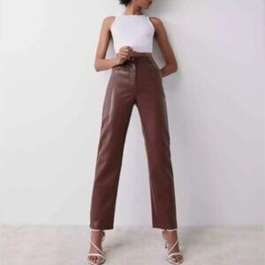 Aritzia Wilfred Melina Leather Pants